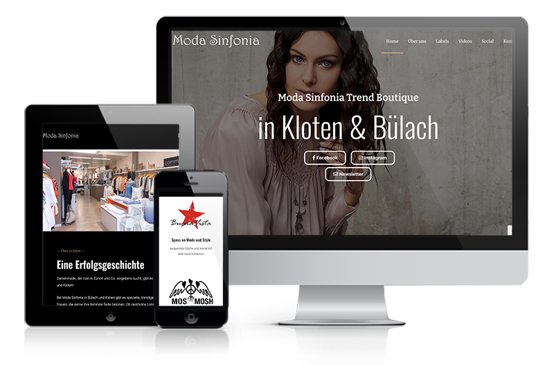 Website Referenz Boutique Moda Sinfonia Buelach Zueri